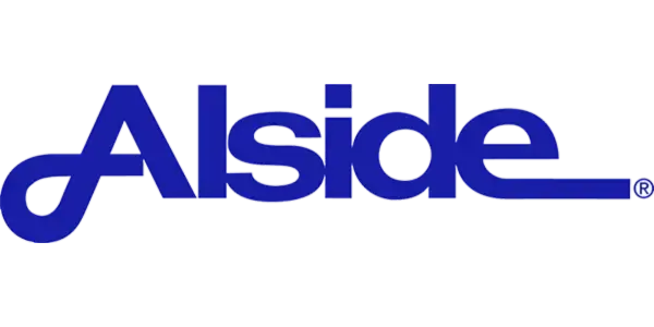 A full color 600x300 webp image of Alside brand logo used by CAT Exteriors.