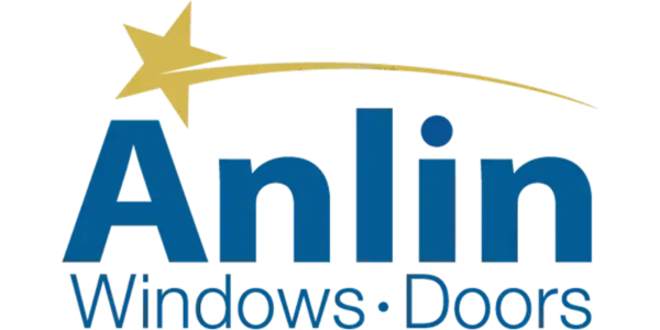 A full color 600x300 webp image of Anlin brand logo used by CAT Exteriors for windows.