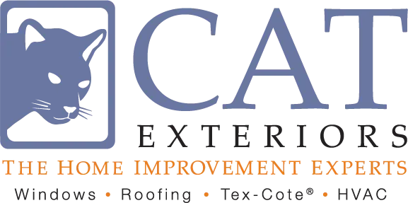 A full color 577x287 webp image of CAT Exteriors' main company logo.
