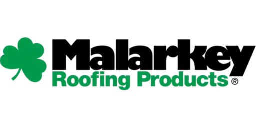 A full color 600x300 webp image of Malarkey brand logo used by CAT Exteriors for roofing.