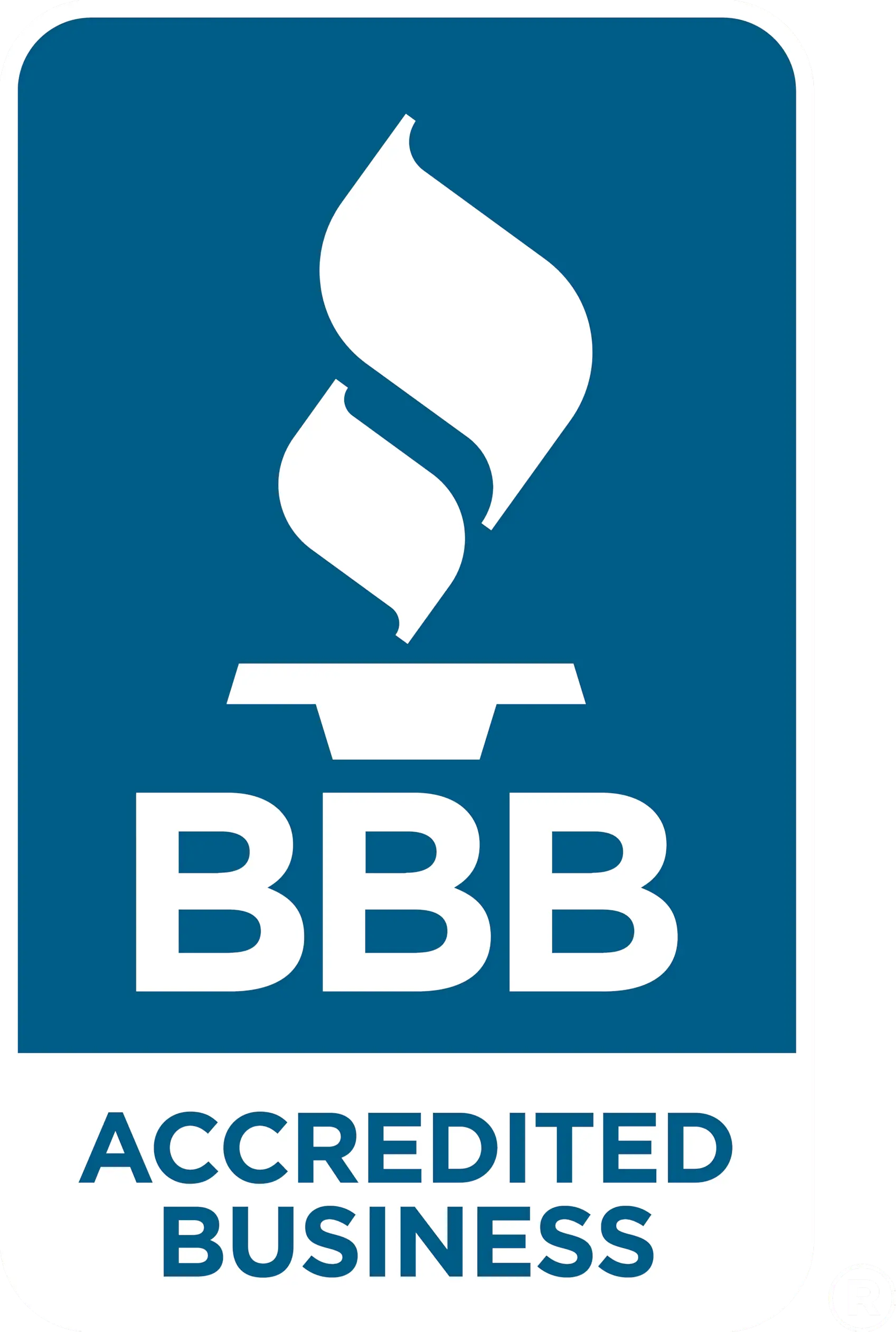 A full color 1697x2521 webp image of CAT Exteriors' BBB accreditation badge.