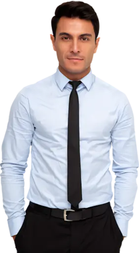 A full color 282x512 webp image of a smiling CAT Exteriors employee featured on the careers page.