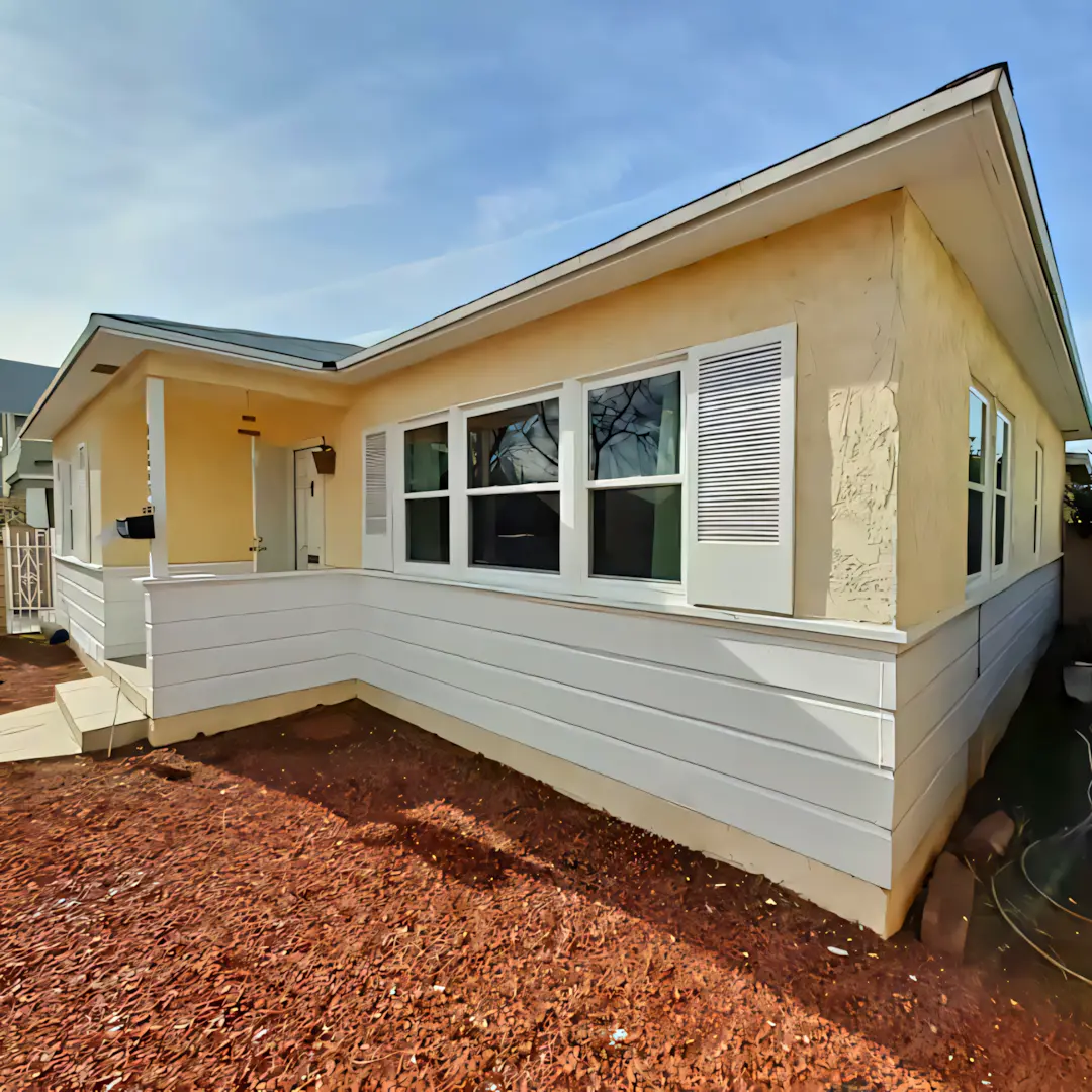 A full color 1080x1080 webp image of single hung windows installed by CAT Exteriors.