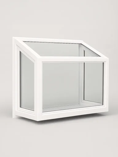 A full color 1080x1440 webp image of a garden window product model from CAT Exteriors.