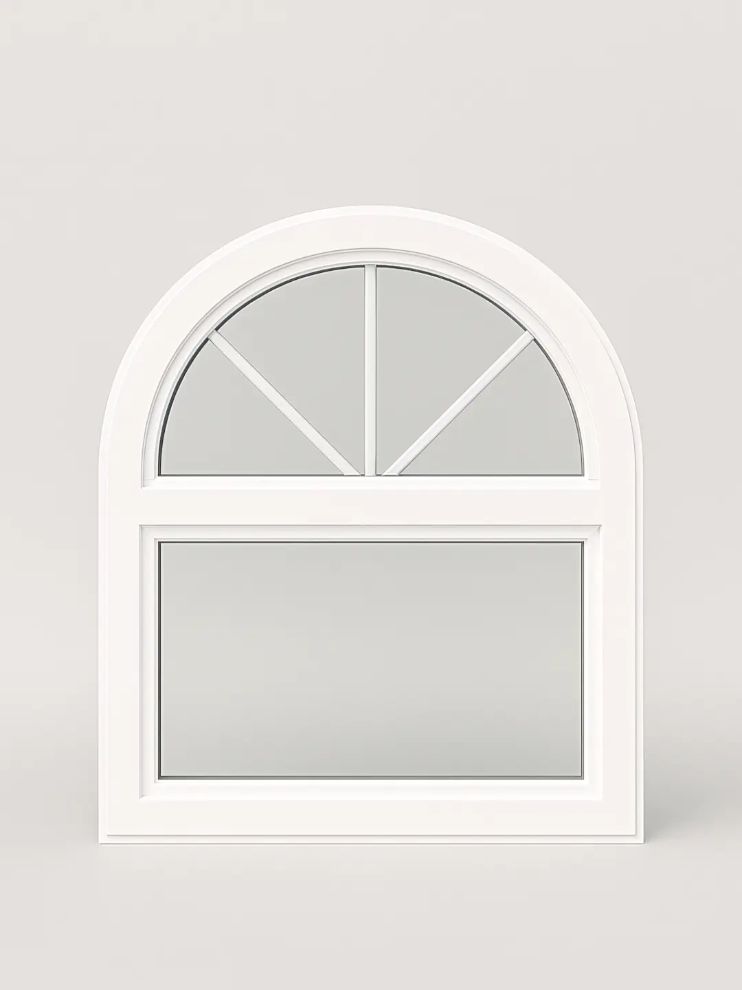 A full color 1080x1440 webp image of a geometric window product model from CAT Exteriors.