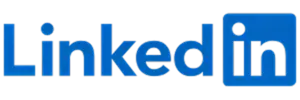 A full color 300x100 webp image of the LinkedIn logo used on the CAT Exteriors careers page.