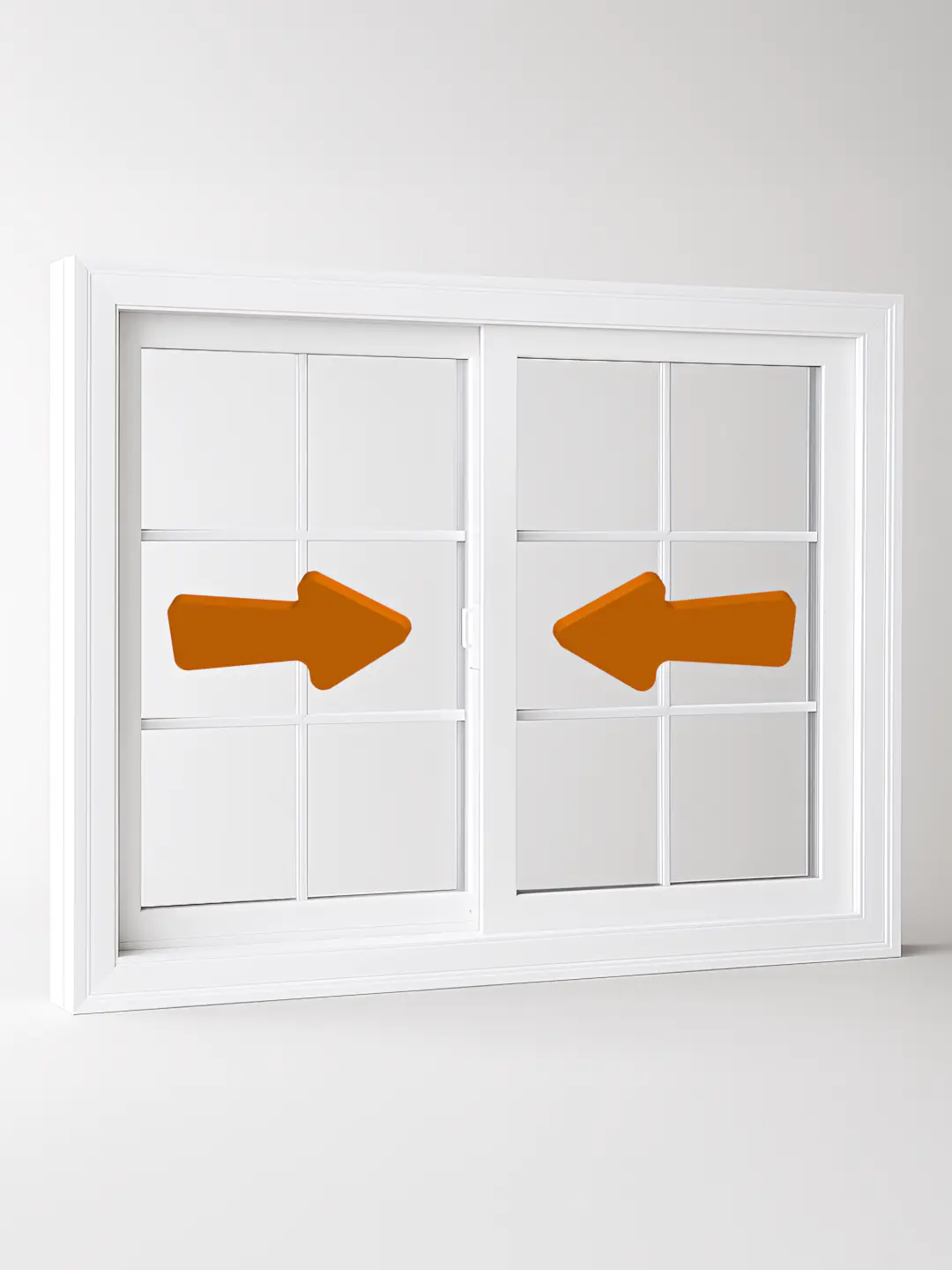 A full color 1080x1440 webp image of a slider window product model from CAT Exteriors.