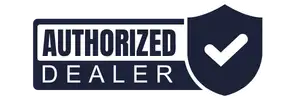 A full color 300x100 webp image of CAT Exteriors' Official Authorized Dealer badge.