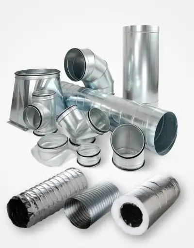 A full color 400x512 webp image of CAT Exteriors HVAC Ducting, Vents and Accessories.